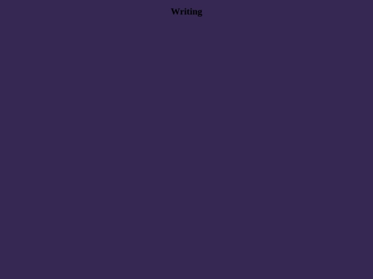 writing screenshot