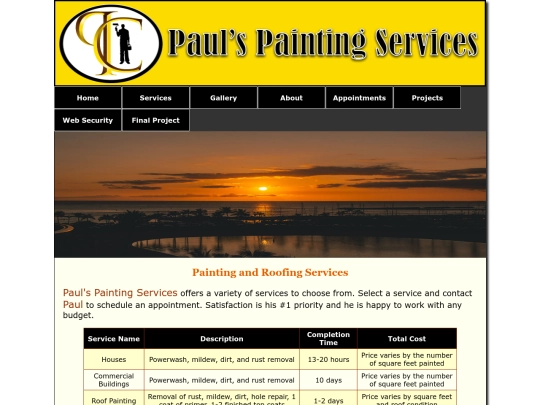 services/services screenshot