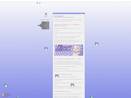 links/games screenshot