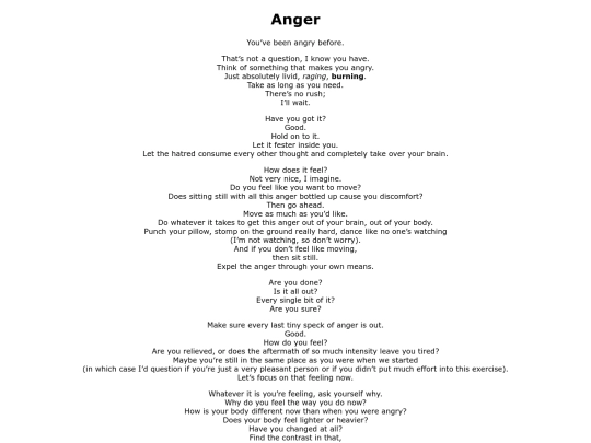 Anger screenshot