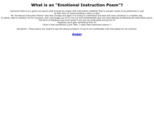 Emotional Instruction Poems/emotionpoems screenshot