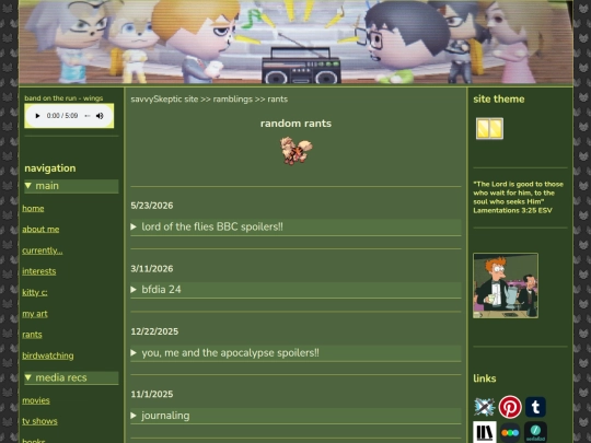 rants screenshot