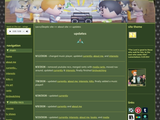 updates screenshot