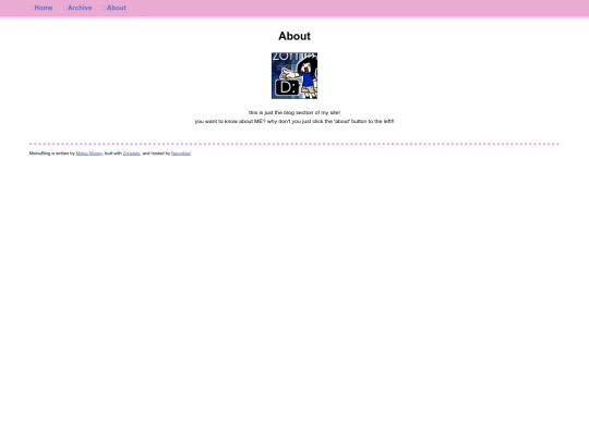 blog/about screenshot