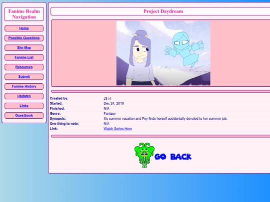 fanime/Project_Daydream screenshot