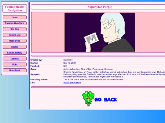 fanime/Super_Star_Purple screenshot