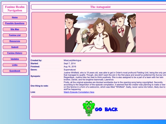 fanime/The_Antagonist screenshot