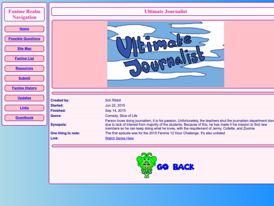 fanime/Ultimate_Journalist screenshot