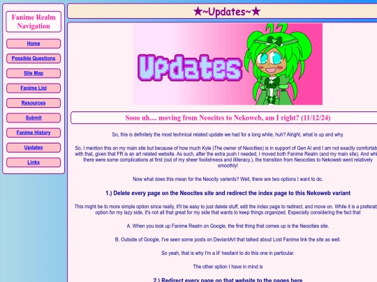 updates screenshot