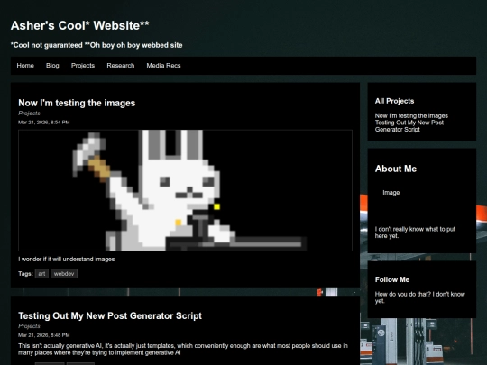 projects screenshot