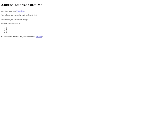 index screenshot