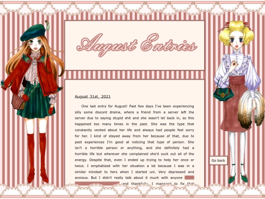 diary-august-2021 screenshot