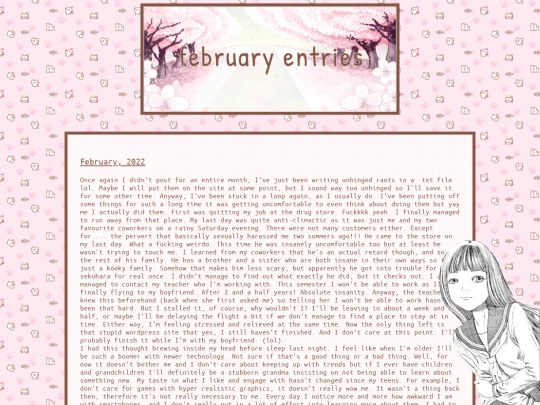 diary-february-2022 screenshot