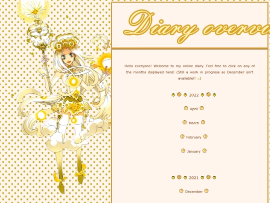diary-overview screenshot