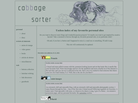 random_sites/favourite_personal_sites screenshot