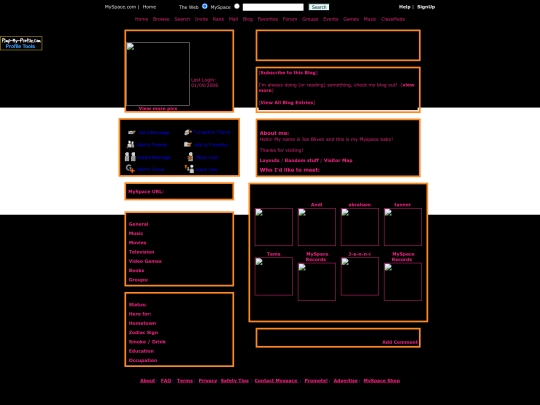 myspace screenshot