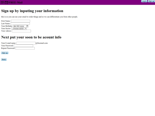 actual project/FreeMail/signup screenshot