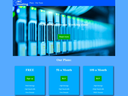 actual project/WChosting/WCHosting screenshot