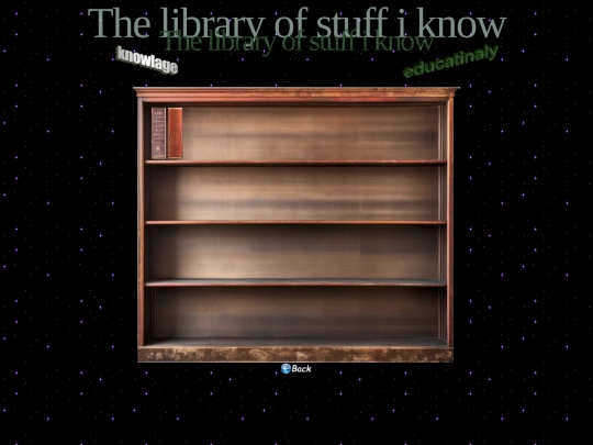 library of stuff i know/Bookshelf screenshot