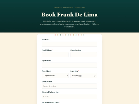 booking screenshot
