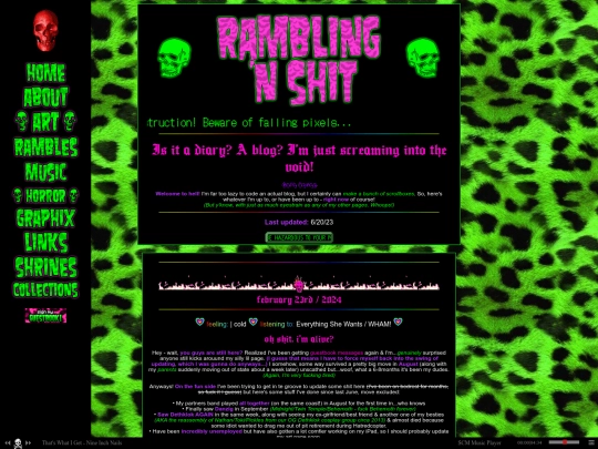 blog/rambles screenshot