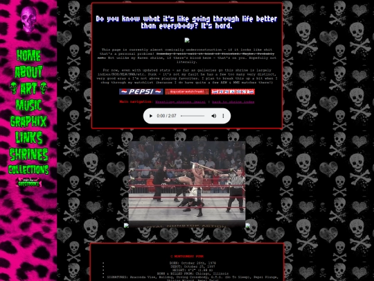 shrines/wrasslin/cmpunk/main screenshot