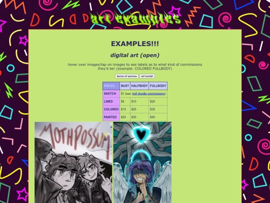 examples screenshot