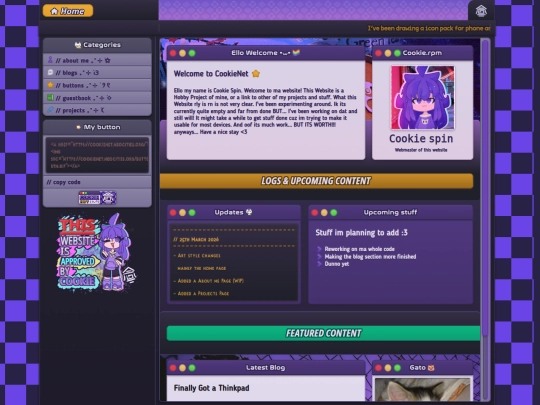 pages/main screenshot