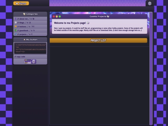 pages/projects screenshot