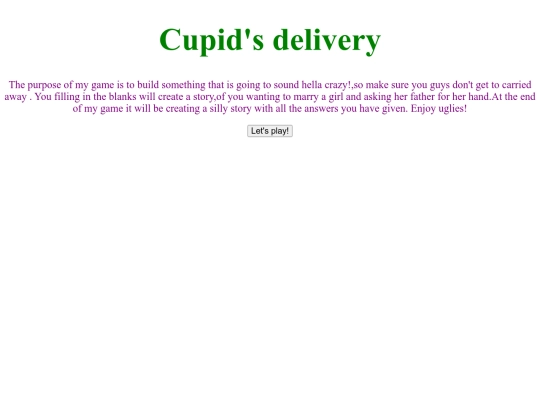 MadlibGame screenshot