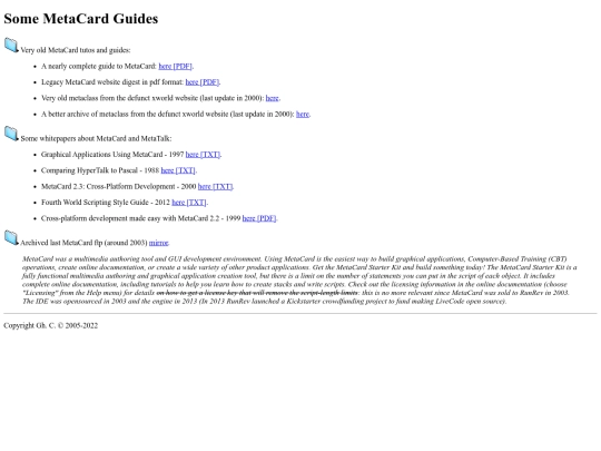 metacard screenshot