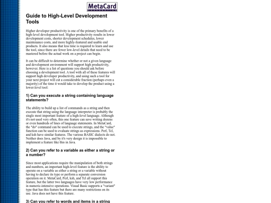 metacard/wp1 screenshot