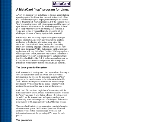 metacard/wp3 screenshot
