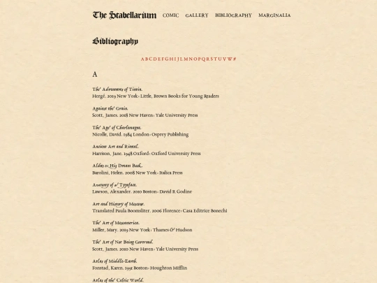 bibliography screenshot