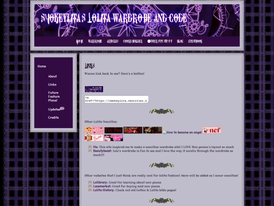 home/links screenshot