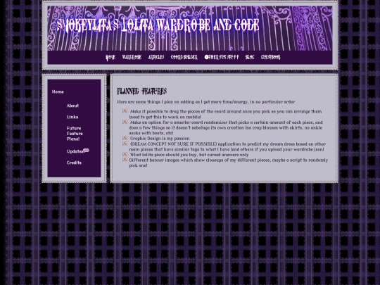 home/plannedfeatures screenshot