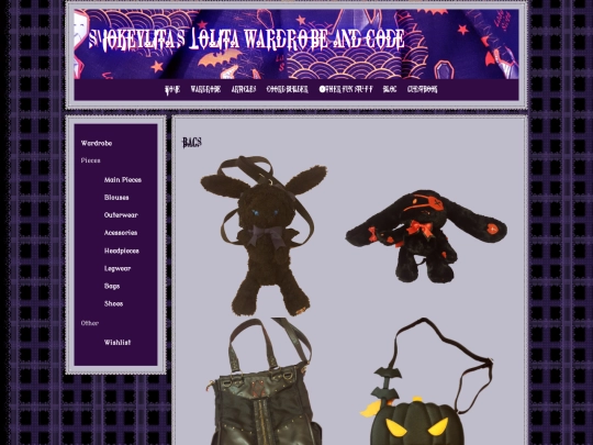 wardrobe/bags screenshot
