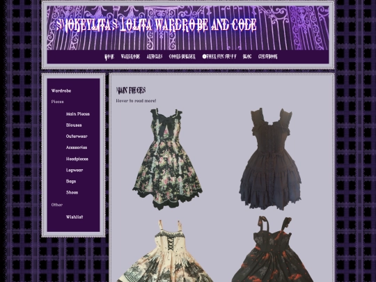 wardrobe/mainpieces screenshot