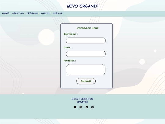 miyo/Feedback screenshot