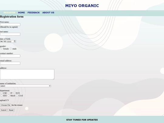 miyo/Register screenshot
