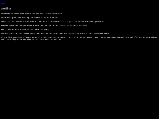 credits screenshot
