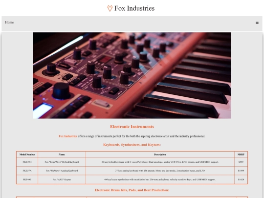 fox_industries/instruments screenshot