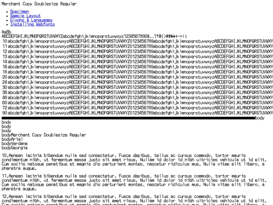 fonts/merchant_copy_doublesize-demo screenshot