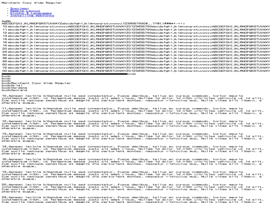 fonts/merchant_copy_wide-demo screenshot