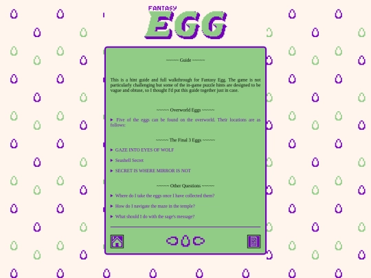 bitsy/fantasyegg/guide screenshot