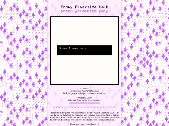 bitsy/riverside screenshot