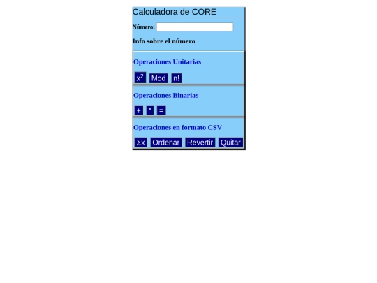 Calculador screenshot