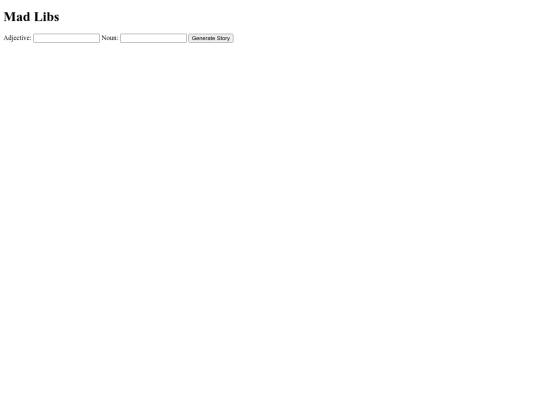 madlibs screenshot