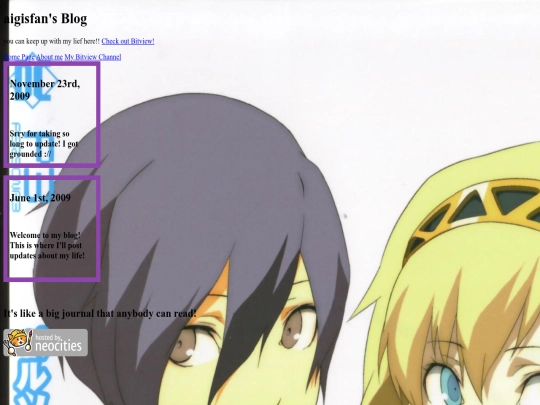 blog screenshot