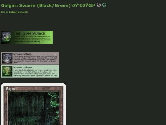 ActualContent/MTGGuildTest/Golgari screenshot